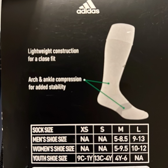 🌟NWT🌟 3 Pairs Adidas Soccer Socks Youth S (13C-4Y) - Picture 14 of 14